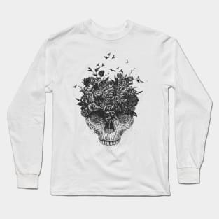 My head is a jungle (b&w) Long Sleeve T-Shirt